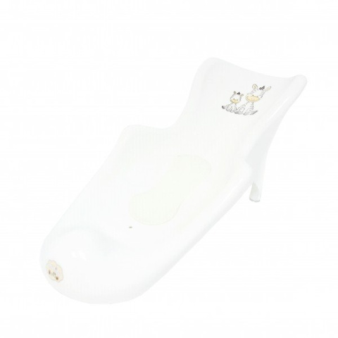 Fotelik do kąpieli z matą antypoślizgową "ZEBRA" Maltex Baby (6654) biały
