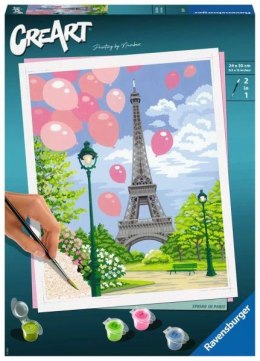 PROMO Malowanka CreArt: Wiosna w Paryżu 289929 RAVENSBURGER malowanie po numerach