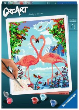 PROMO Malowanka CreArt: Zakochane flamingi 289912 RAVENSBURGER malowanie po numerach