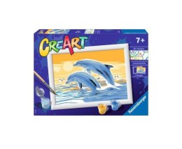 Malowanka CreArt dla dzieci: Delfiny 200733 RAVENSBURGER malowanie po numerach