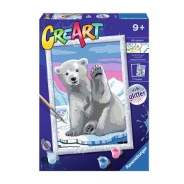 Malowanka CreArt dla dzieci: Miś polarny 200795 RAVENSBURGER malowanie po numerach