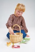 Wiklinowy koszyk z zestawem piknikowym, Tender Leaf Toys TL8286