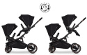 AVEC 2w1 CAVOE wózek dla bliźniaków lub dzieci rok po roku - Frost