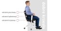 Krzesło PERTO Biały Twist 24 rozmiar 6 wzrost 159-188 #R1