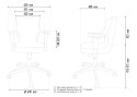 Krzesło PERTO Czarny Falcone 03 rozmiar 6 wzrost 159-188 #R1