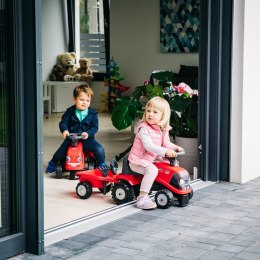 FALK Jeździk Traktorek Baby Case IH Ride-On Czerwony z Przyczepką + akc. od 12 miesięcy
