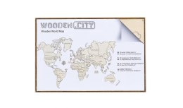Drewniane puzzle 3D Wooden.City - Mapa Świata XL #T1