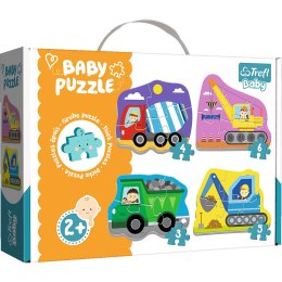 TREFL 36072 Puzzle Baby Classic Pojazdy na budowie