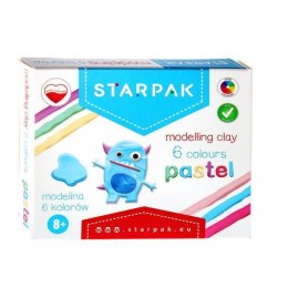 Modelina 6 kolorów pastel STARPAK