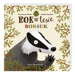 Książeczka dla najmłodszych Rok w lesie Borsuk