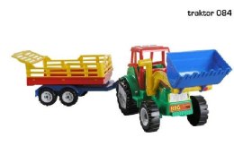 Traktor z łyżką i przyczepą CHOIŃSKI mix cena za 1szt