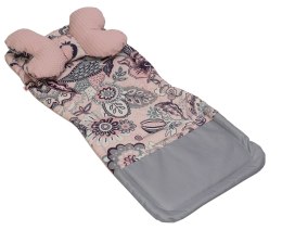 Wkładka do wózka wafel poduszka kwiaty różowe Dodo