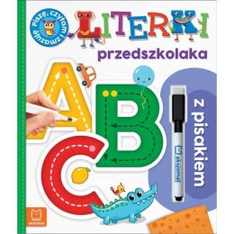 Książka Literki przedszkolaka z pisakiem. Piszę, czytam i zmazuję. Wydanie II