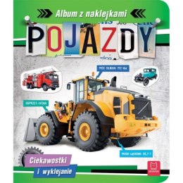 Książka Pojazdy. Album z naklejkami. Ciekawostki i wyklejanie