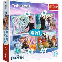 Puzzle 4w1 niezw. świat frozen