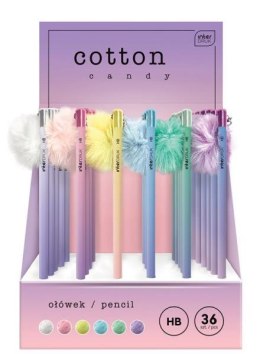 Ołówek z pomponem Cotton Candy Interdruk p36 mix cena za 1 szt