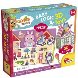 Carotina Baby Logic 3D zabawki puzzle układanka 92543 LISCIANI