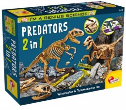 I'm a Genius Mały Geniusz Predators 2w1 skamieniałości szkielet 95421 LISCIANI