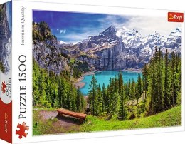 TREFL 26166 Puzzle 1500 Jezioro Oeschinen, Alpy Szwajcaria