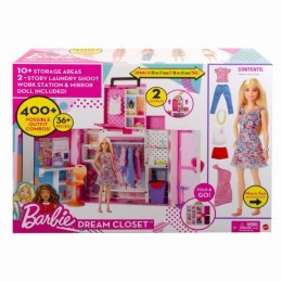 PROMO Barbie Garderoba Barbie Zestaw + lalka HGX57 MATTEL