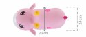 Skoczek gumowy dla dzieci ŻYRAFKA 48 cm różowy do skakania z pompką