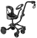 SIDE RIDER Dostawka boczna z siedziskiem mocowana do wózka + poduszka / wkładka Szara