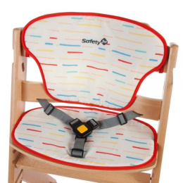 TIMBA z poduszką Safety 1st Krzesełko do karmienia natural red lines