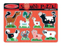 MELISSA Puzzle dźwiękowe Farma zwierzęta 10726