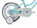 Rowerek dla dziewczynki 12 cali Heart bike - miętowy