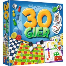 30 gier Zestaw klasycznych gier (Chińczyk,Warcaby, Młynek) 02115 TREFL