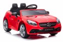 Jeździk na akumulator Mercedes BENZ SLC300 Cabrio dźwięki, światła, pilot - czerwony