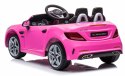 Jeździk na akumulator Mercedes BENZ SLC300 Cabrio dźwięki, światła, pilot - różowy