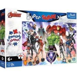 Puzzle 160el Super Shape XL Marvel The Avengers - Odwaga Avengers 50023 Trefl Junior