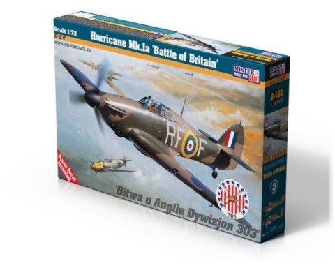 Model samolotu do sklejania Hurricane Mk.Ia "Battle of Britain" 1:72 SD-180