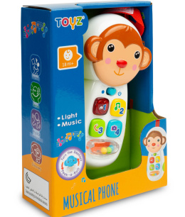 Edukacyjna interaktywna Telefon MAŁPKA Toyz