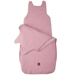 Hi Little One śpiworek dla Niemowlaka muślin TOG 3,0 ONE BAG Baby Pink roz M