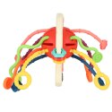 Zabawka sensoryczna gryzak Montessori dla niemowląt czerwony