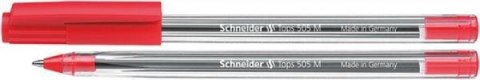Długopis SCHNEIDER Tops 505, M, czerwony p50 cena za 1szt