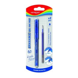Długopis wymazywalny KEYROAD 0,7mm plus wkład zapas niebieski blister