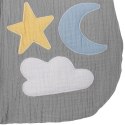 Hi Little One śpiworek do spania dla Noworodka TOG 1,0 BIO muślin DAY & NIGHT Gray S