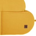 Hi Little One ochraniacze panelowe do łóżeczka z organizerem z oddychającej BIO bawełny CLOUD Mustard