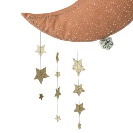 Picca LouLou - Dekoracja ścienna Sparkle Moon with Stars PINK 45 cm