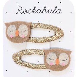 Rockahula Kids spinki do włosów dla dziewczynki 2 szt. Sleepy Owl