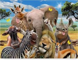Diamentowa mozaika Zwierzęta Safarii uśmiechnięte 30x40cm 1007771