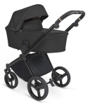 GLOSS ibebe 2w1 wózek wielofunkcyjny dla dzieci do 22 kg- IG217 Black eco leather