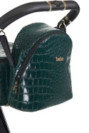 GLOSS ibebe 2w1 wózek wielofunkcyjny dla dzieci do 22 kg- IG233 Green crocodile leather
