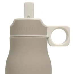 Nuuroo silikonowy bidon ze słomką dla niemowlaka LAU Cobblestone 400 ml