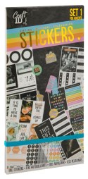 Sticker book with foil 23x12cm, 20 sheets, 2 wz.