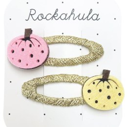 Rockahula Kids spinki do włosów dla dziewczynki 2 szt. Spotty Pumpkin