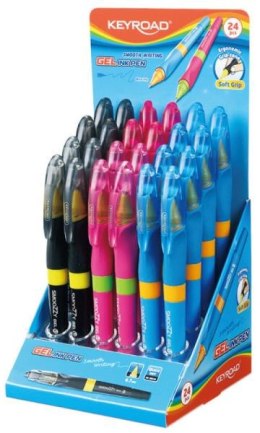 Długopis żelowy KEYROAD SMOOZZY Writer, 0,7mm, p24 mix kolorów cena za 1 sztukę